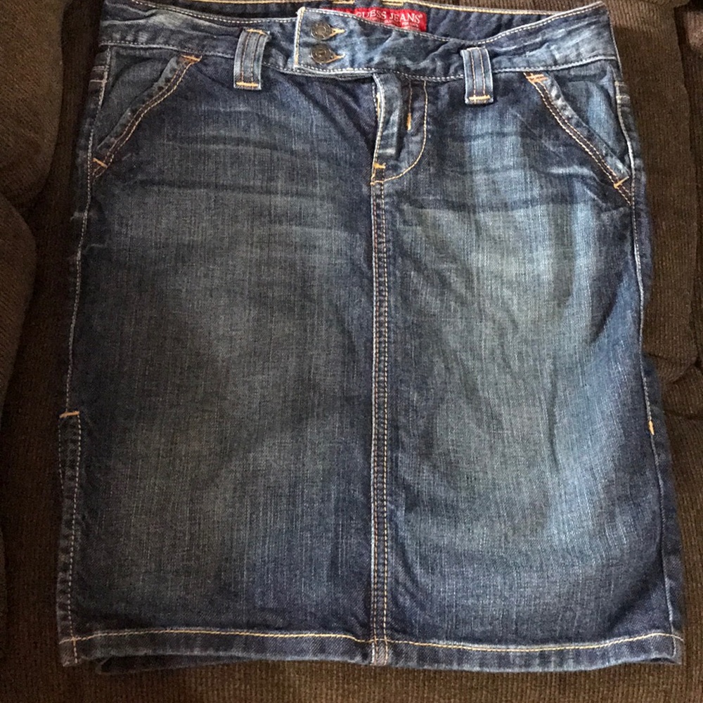 Guess jean skirt
